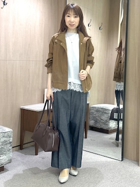 「UNTITLED（アンタイトル）のアイテム（アクセサリー）」を使った、Miwaさん（レディース・155cm）の秋コーディネート