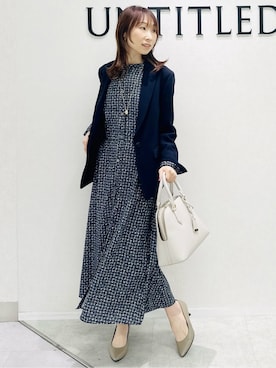 「UNTITLED（アンタイトル）のアイテム（ワンピース/ドレス）」を使った、Miwaさん（レディース・155cm）の冬コーディネート