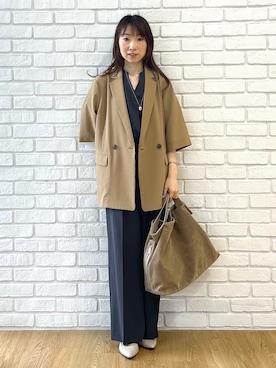 「UNTITLED（アンタイトル）のアイテム（パンプス）」を使った、Miwaさん（レディース・155cm）の夏コーディネート
