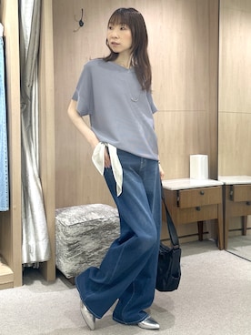 「UNTITLED（アンタイトル）のアイテム（シャツ/ブラウス）」を使った、Miwaさん（レディース・155cm）の夏コーディネート