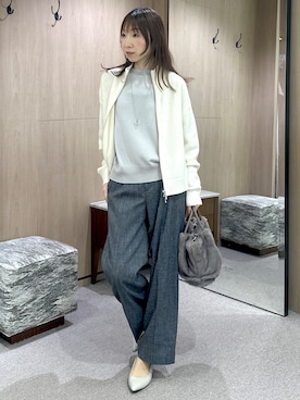 「UNTITLED（アンタイトル）のアイテム（アクセサリー）」を使った、Miwaさん（レディース・155cm）の秋コーディネート