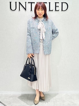 「UNTITLED（アンタイトル）のアイテム（ワンピース/ドレス）」を使った、Miwaさん（レディース・155cm）の冬コーディネート