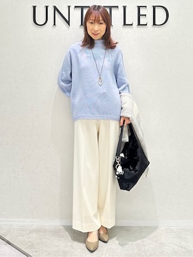 「アイテム（ダウンジャケット/コート）」を使った、Miwaさん（レディース・155cm）の冬コーディネート