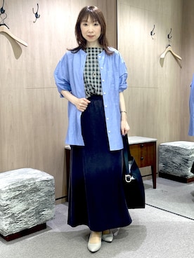 「UNTITLED（アンタイトル）のアイテム（アクセサリー）」を使った、Miwaさん（レディース・155cm）の秋コーディネート