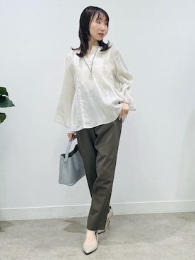 「UNTITLED（アンタイトル）のアイテム（バッグ）」を使った、Miwaさん（レディース・155cm）の春コーディネート