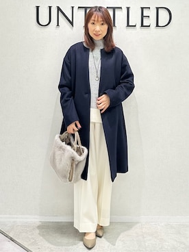 「UNTITLED（アンタイトル）のアイテム」を使った、Miwaさん（レディース・155cm）の春コーディネート