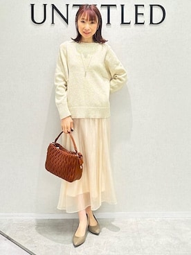 「アイテム（トレンチコート、ブルー系）」を使った、Miwaさん（レディース・155cm）の春コーディネート