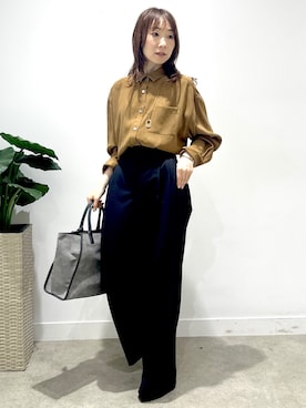 「UNTITLED（アンタイトル）のアイテム（アクセサリー）」を使った、Miwaさん（レディース・155cm）の秋コーディネート