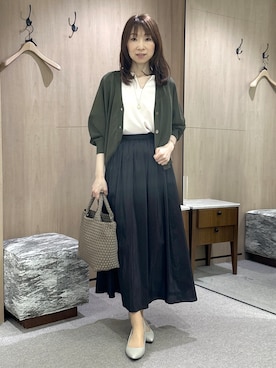 「UNTITLED（アンタイトル）のアイテム」を使った、Miwaさん（レディース・155cm）の夏コーディネート
