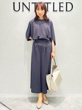 「オフィスカジュアル」｜Miwaさん（レディース・155cm）の夏コーディネート