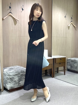 「UNTITLED（アンタイトル）のアイテム（パンプス）」を使った、Miwaさん（レディース・155cm）の夏コーディネート