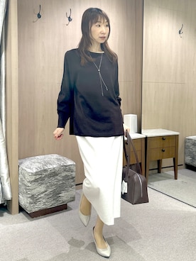 「UNTITLED（アンタイトル）のアイテム（アクセサリー）」を使った、Miwaさん（レディース・155cm）の秋コーディネート