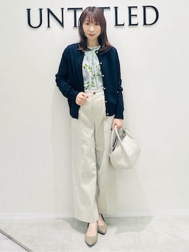 「UNTITLED（アンタイトル）のアイテム」を使った、Miwaさん（レディース・155cm）の春コーディネート