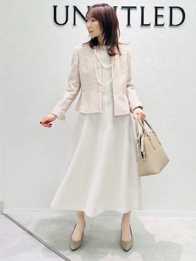 「UNTITLED（アンタイトル）のアイテム（ワンピース/ドレス）」を使った、Miwaさん（レディース・155cm）の冬コーディネート