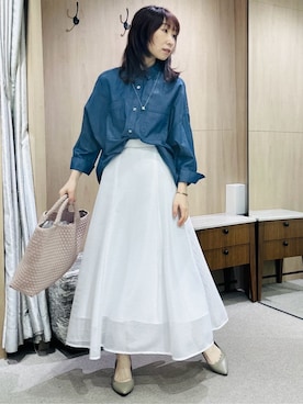 「UNTITLED（アンタイトル）のアイテム（バッグ）」を使った、Miwaさん（レディース・155cm）の春コーディネート