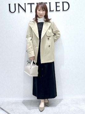 「UNTITLED（アンタイトル）のアイテム（ワンピース/ドレス）」を使った、Miwaさん（レディース・155cm）の冬コーディネート