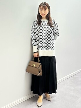 「UNTITLED（アンタイトル）のアイテム（パンプス）」を使った、Miwaさん（レディース・155cm）の秋コーディネート
