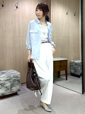 「UNTITLED（アンタイトル）のアイテム（バッグ）」を使った、Miwaさん（レディース・155cm）の春コーディネート