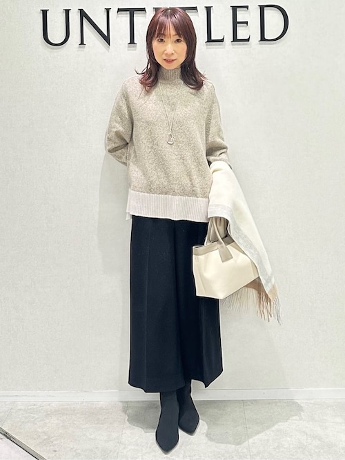 セール】【8色展開/洗える】ウールカシミヤ ハイネックニット（ニット