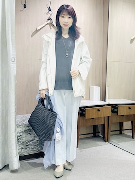 「Rubyrivet（ルビーリベット）のアイテム（アクセサリー）」を使った、Miwaさん（レディース・155cm）の春コーディネート