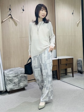 「UNTITLED（アンタイトル）のアイテム（ブルゾン）」を使った、Miwaさん（レディース・155cm）の春コーディネート