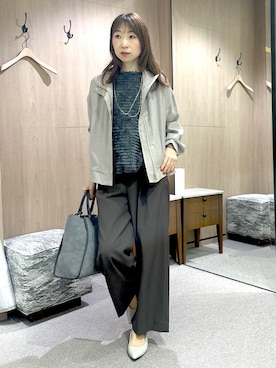 「UNTITLED（アンタイトル）のアイテム」を使った、Miwaさん（レディース・155cm）の秋コーディネート