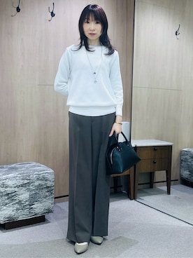 「SOUP（スープ）のアイテム」を使った、Miwaさん（レディース・155cm）の春コーディネート