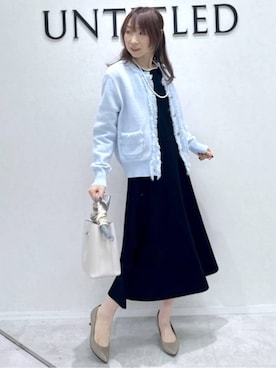 「UNTITLED（アンタイトル）のアイテム（ワンピース/ドレス）」を使った、Miwaさん（レディース・155cm）の冬コーディネート