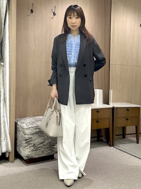 「UNTITLED（アンタイトル）のアイテム（パンプス）」を使った、Miwaさん（レディース・155cm）の夏コーディネート