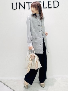 「UNTITLED（アンタイトル）のアイテム（バッグ）」を使った、Miwaさん（レディース・155cm）の冬コーディネート