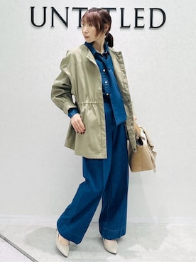 「UNTITLED（アンタイトル）のアイテム（バッグ）」を使った、Miwaさん（レディース・155cm）の春コーディネート