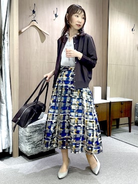 「UNTITLED（アンタイトル）のアイテム」を使った、Miwaさん（レディース・155cm）の秋コーディネート