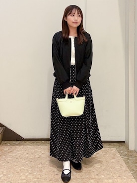 「index（インデックス）のアイテム（テーラードジャケット）」を使った、もとさん（レディース・157cm）の春コーディネート