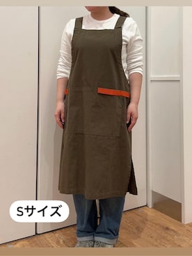 「アイテム（エプロン）」を使った、nmhさん（レディース・150cm）の春コーディネート