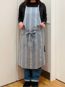 「アイテム（エプロン）」を使った、nmhさん（レディース・150cm）の春コーディネート