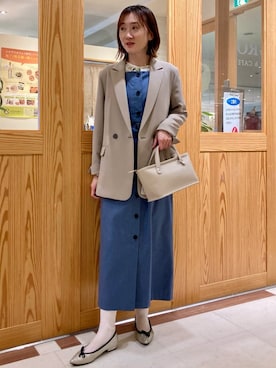 「UNTITLED（アンタイトル）のアイテム（ワンピース/ドレス）」を使った、ゆうさん（レディース・160cm）の冬コーディネート