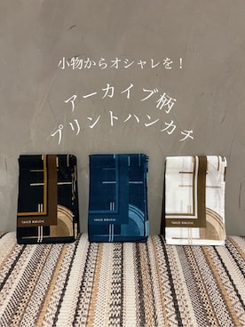 「アイテム（ハンカチ/ハンドタオル、ブルー系）」を使った、s___sさん（メンズ・158cm）の秋コーディネート