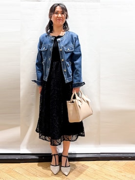 「index（インデックス）のアイテム（バッグ）」を使った、グッチさん（レディース・154cm）の春コーディネート