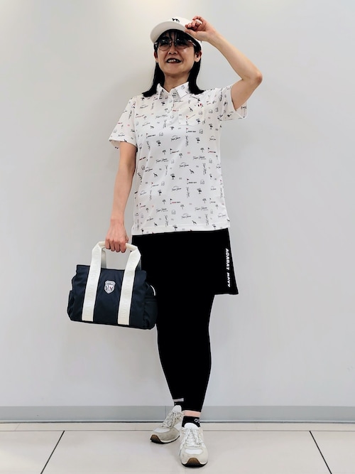 新品【adabat】アダバット　ワッフル素材 ウェストゴム　スカート　38 Ｍ 新レーベル ADABAT NAVY】吸水速乾[品番：WRDW0215878]｜adabat