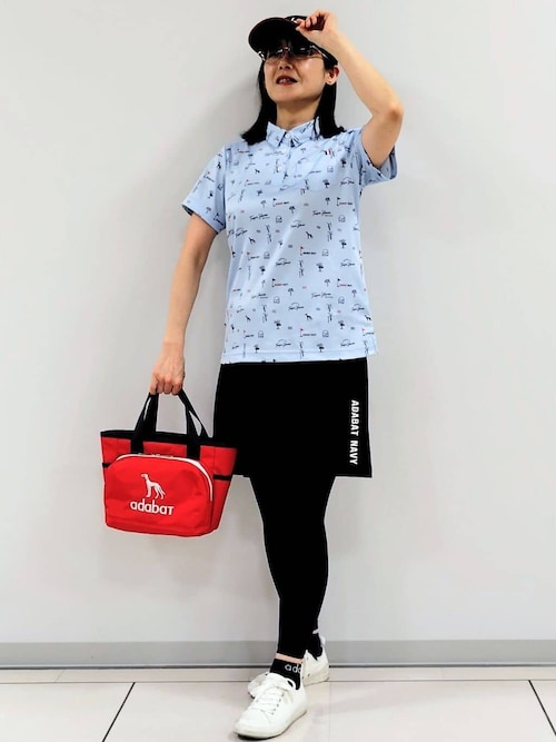 ADABAT NAVY】UVカット ポンチAラインスカート（スカート）｜adabat