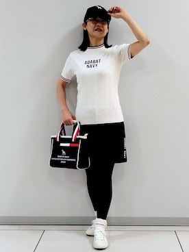 「adabat（アダバット）のアイテム」を使った、ざっき～さん（レディース・153cm）の春コーディネート