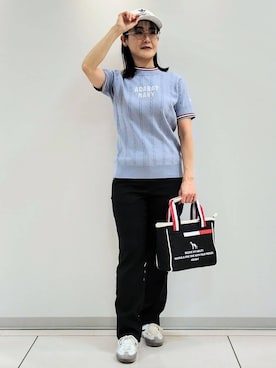 「adabat（アダバット）のアイテム（キャップ）」を使った、ざっき～さん（レディース・153cm）の冬コーディネート