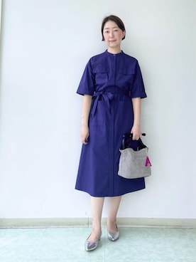 「アイテム（チャーム）」を使った、aliceさん（レディース・166cm）の春コーディネート