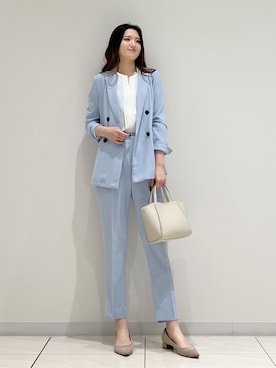 「HusHusH（ハッシュアッシュ）のアイテム（パンツ）」を使った、T.Kさん（レディース・171cm）の冬コーディネート