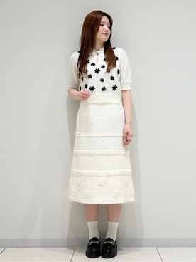 「Sunauna（スーナウーナ）のアイテム」を使った、T.Kさん（レディース・171cm）の春コーディネート