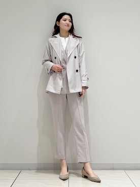 「HusHusH（ハッシュアッシュ）のアイテム（パンツ）」を使った、T.Kさん（レディース・171cm）の冬コーディネート