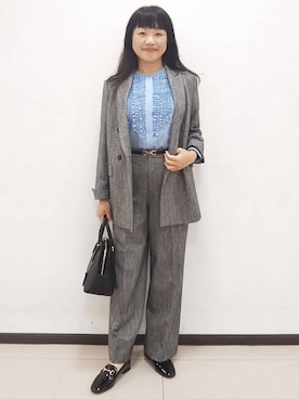「レディーススーツ」｜ともさん（レディース・165cm）の秋コーディネート