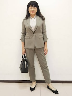 「レディーススーツ」｜ともさん（レディース・165cm）の秋コーディネート