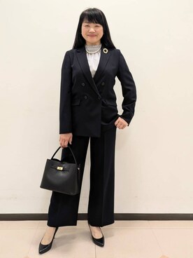 「esche（エッシュ）のアイテム」を使った、ともさん（レディース・165cm）の冬コーディネート