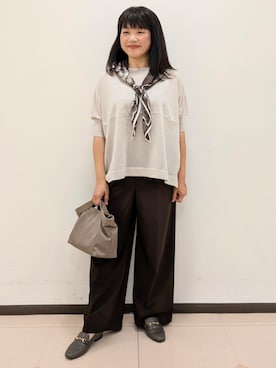 「UNTITLED（アンタイトル）のアイテム」を使った、ともさん（レディース・165cm）の夏コーディネート